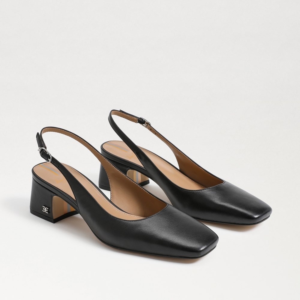 Sam Edelman Terra Slingback Pumps Black Size 6